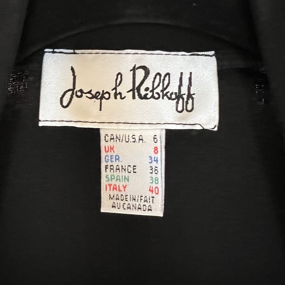 Joseph Ribkoff Black Ruched Sleeve Bolero Shrug NWT Formal Evening Cropped - Picture 3 of 6